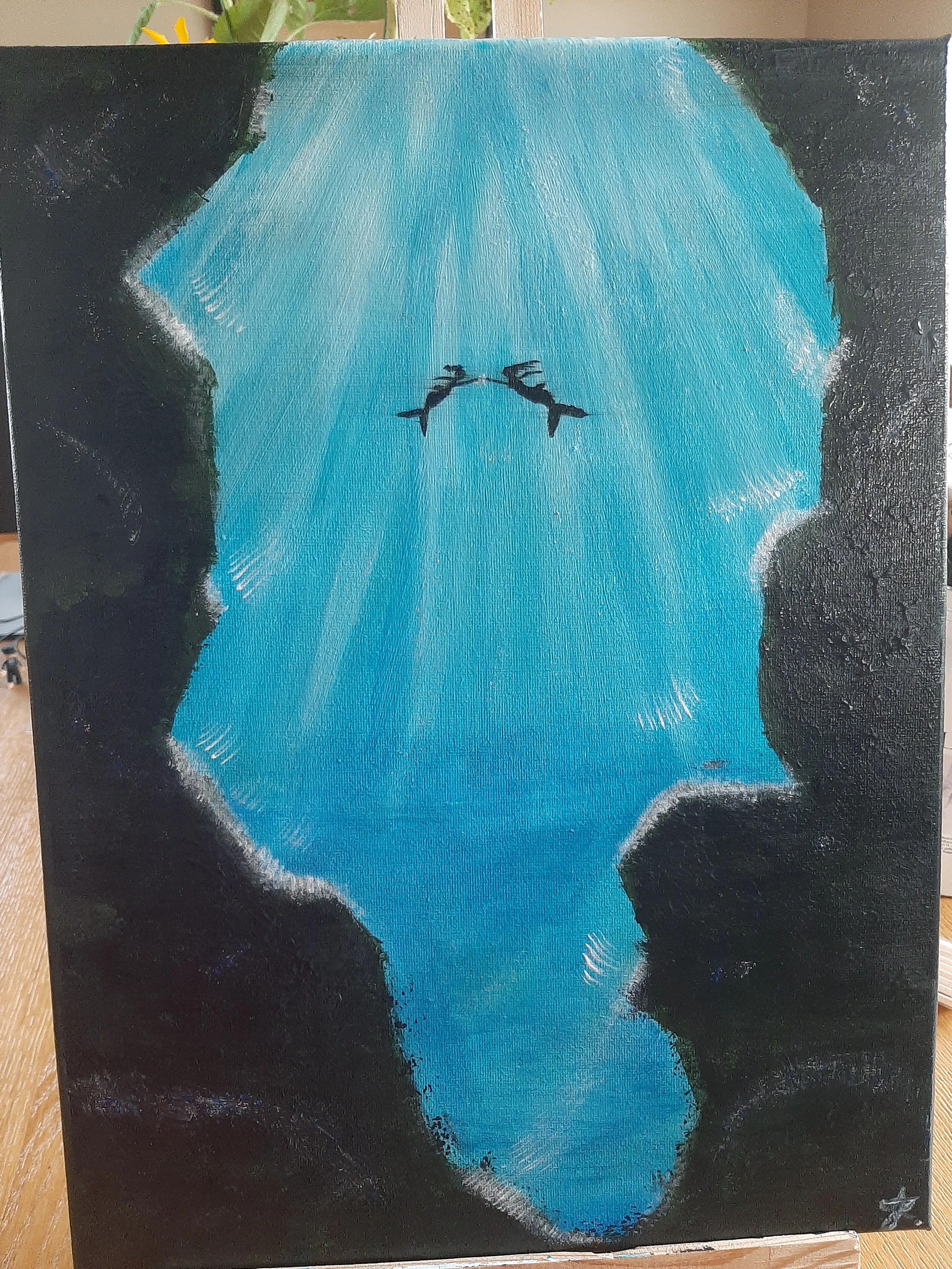 Mermaid Cave schilderij